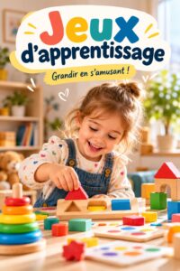 Enfant jouant à un jeu éducatif qui stimule son apprentissage