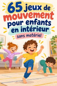 Un enfant jouant à un jeu de mouvement d'intérieur, illustrant les activités pour garder les petits actifs.