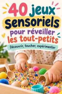Jeux sensoriels colorés pour éveiller les tout-petits dans un environnement ludique.
