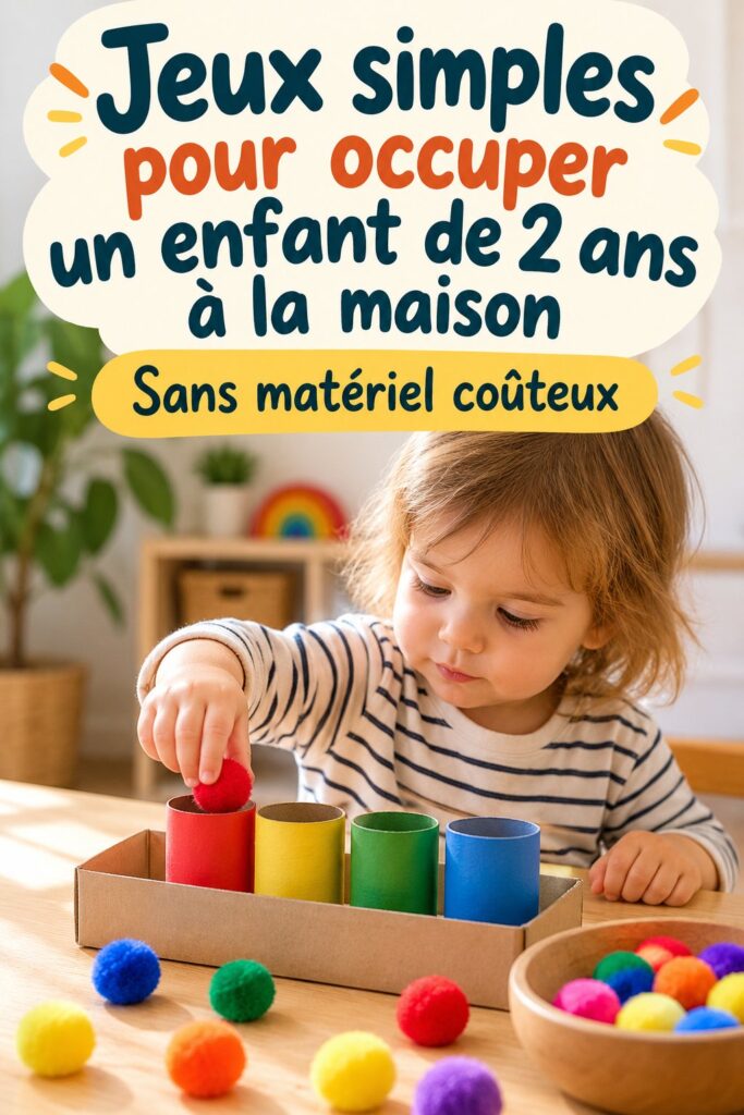 Une mère joue avec son enfant de deux ans, enseignant des jeux simples à la maison.