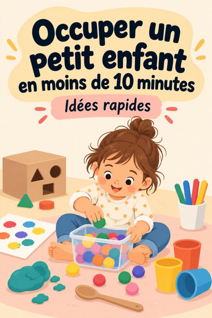 Maman et enfant occupés à une activité éducative rapide
