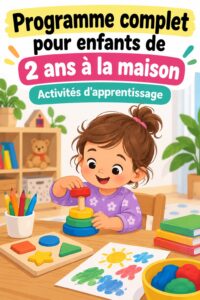 Enfant de 2 ans jouant avec des jeux Montessori à la maison.